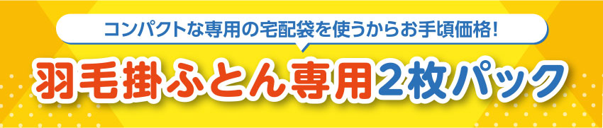 羽毛掛ふとん専用2枚パック