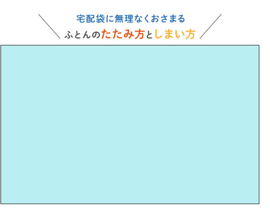 ふとんのたたみ方としまい方