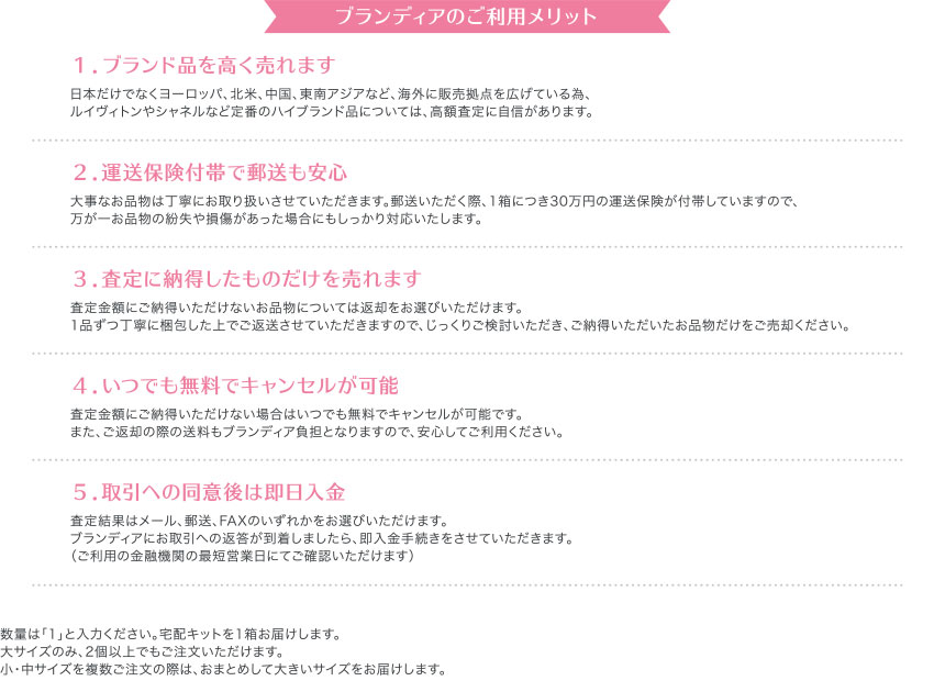 ブランディアのご利用メリット