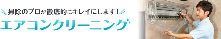 掃除のプロが徹底的にキレイにします！エアコンクリーニング