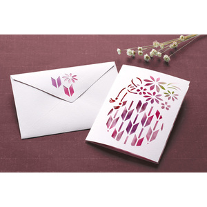 作品イメージ(封筒にも切り絵のあしらい)